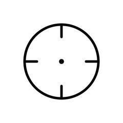 Aim logo simple icon vector. Flat design