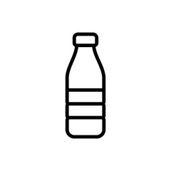 Bottle simple icon vector. Flat design