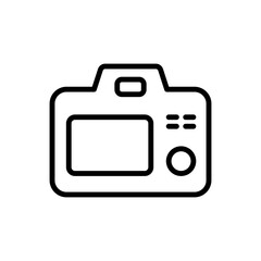 Camera simple icon vector. Flat design
