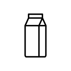 Milk package logo simple icon vector. Flat design