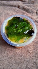 green tea in a glass