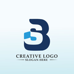 Fototapeta premium employee benefit solutions logo letter SB