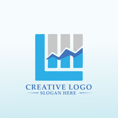 Accounting Financial wealth logo letter L