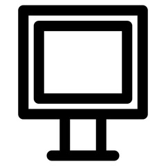 monitor vector icon for website, apps and any other project - stock vector