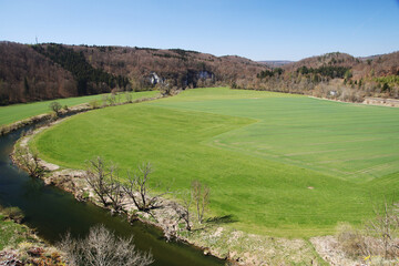 The Danube river valley, Baden-Wuerttemberg, Germany	