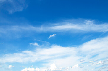 Naklejka na ściany i meble blue sky clouds white natural beautiful