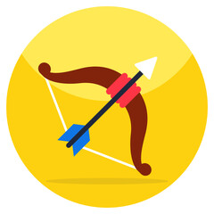 A unique design icon of hitting game