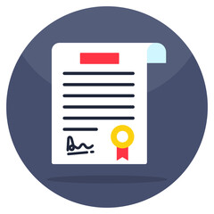 Creative design icon of degree 