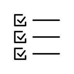 Checklist simple icon vector. Flat design