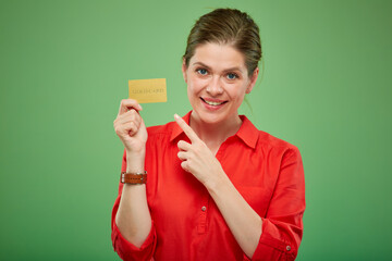 Smiling woman isolated portrait