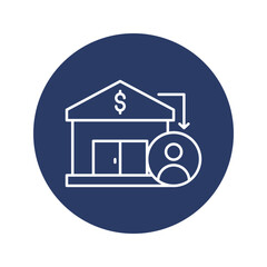 Banks and financial institutions Icon