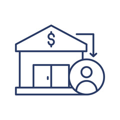 Banks and financial institutions Icon