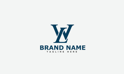 Logo design letter WL . Elegant modern. Vector template.