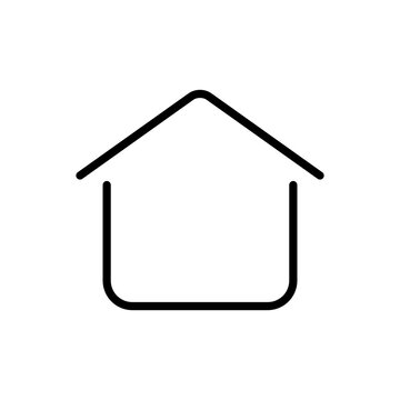 House. home simple icon vector. Flat design