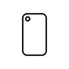 Phone back, camera simple icon vector. Flat design