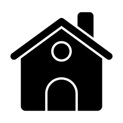 Glyph design icon of home 
