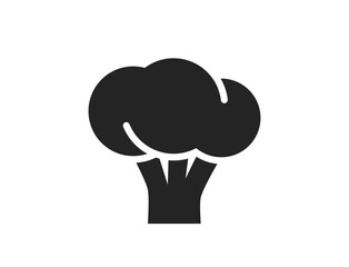 broccoli icon. agriculture, farming and harvest symbol. natural organic vegetable. isolated vector image