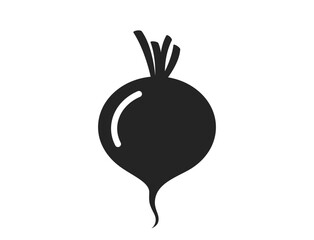 beetroot icon. farming, agriculture and harvest symbol. natural organic vegetable. isolated vector image