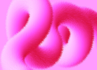 Pink fluffy abstract background with lines