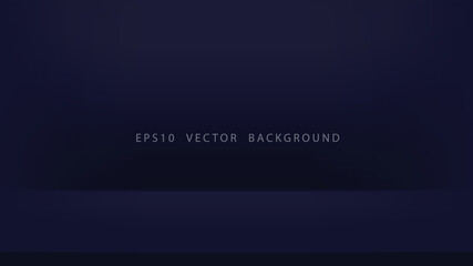 Empty modern dark blue vector background