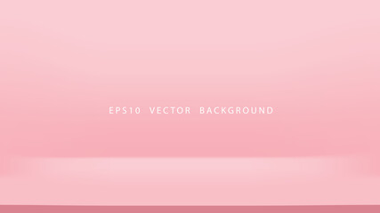 Empty pink stage vector background