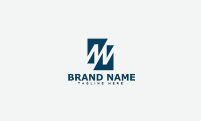 Logo design letter WM . Elegant modern. Vector template.