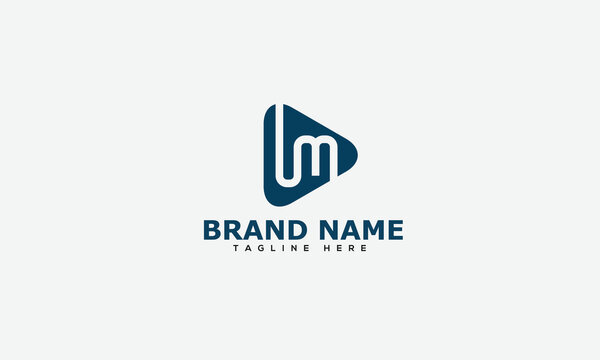 Logo design letter UM . Elegant modern. Vector template.