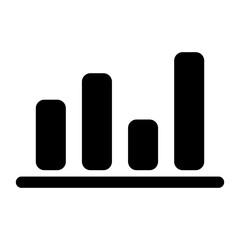 Bar chart icon in perfect design