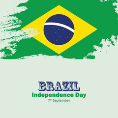 Brazil independence day social media post design