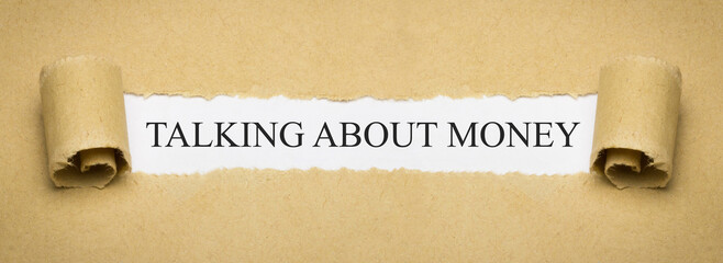 talking about money