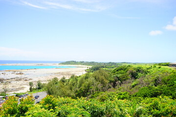 Scenic View of Coastline from Ayamaru Misaki Cape Park in Amami Oshima, Kagoshima, Japan - 日本 鹿児島 奄美大島 あやまる岬からの海岸風景