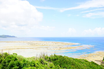 Scenic View of Coastline from Ayamaru Misaki Cape Park in Amami Oshima, Kagoshima, Japan - 日本 鹿児島 奄美大島 あやまる岬からの海岸風景