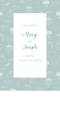 Greeting card for wedding, marriage, save the date, birthday, Valentine s day.