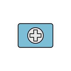 first aid kit, healthy, sport outline icon. Element of winter sport illustration. Signs and symbols icon can be used for web, logo, mobile app, UI, UX