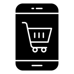 Trendy vector design of mobile shopping