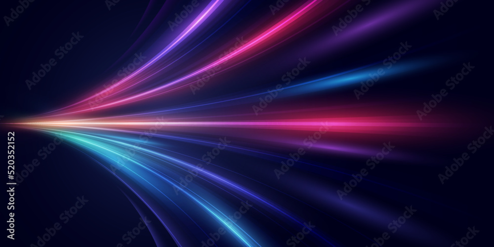 Aufkleber Modern abstract high-speed motion effect. Futuristic dynamic motion technology. Motion pattern for banner or poster design background idea. Vector eps10.
