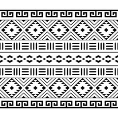 Seamless ethnic and aztec tribal pattern. Background for fabric, wallpaper, card template, wrapping paper, carpet, textile, cover. ethnic style pattern