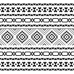 Seamless ethnic and aztec tribal pattern. Background for fabric, wallpaper, card template, wrapping paper, carpet, textile, cover. ethnic style pattern