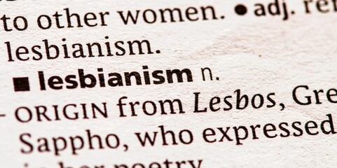 definition of the word lesbianism