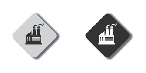 Factory simple icon. Flat vector illustration.