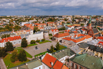 Fototapeta na wymiar Aerial view of Radom city in Poland
