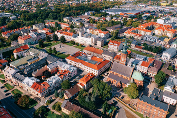 Aerial view of Radom city in Poland - 520356176