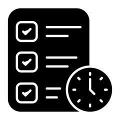 Modern design icon of project deadline