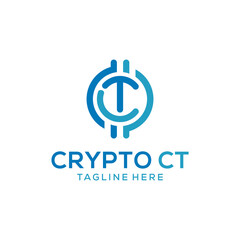 letter c crypto logo  design creative idea vector design inspiration