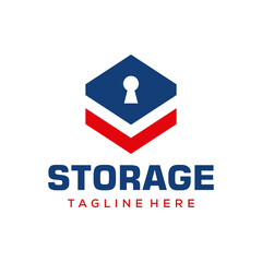 secure storage  logo design  creative idea vector design inspiration