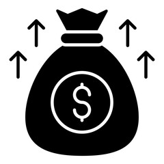 A perfect design icon of money bag