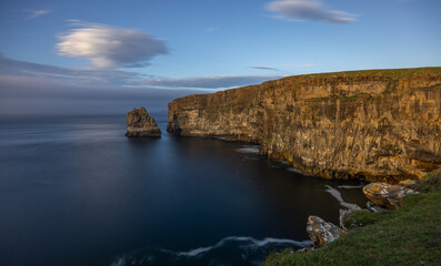 Fototapeta na wymiar Costa Head Cliffs, Orkney, Scotland 