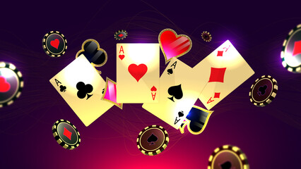 playing cards background casino gambling 