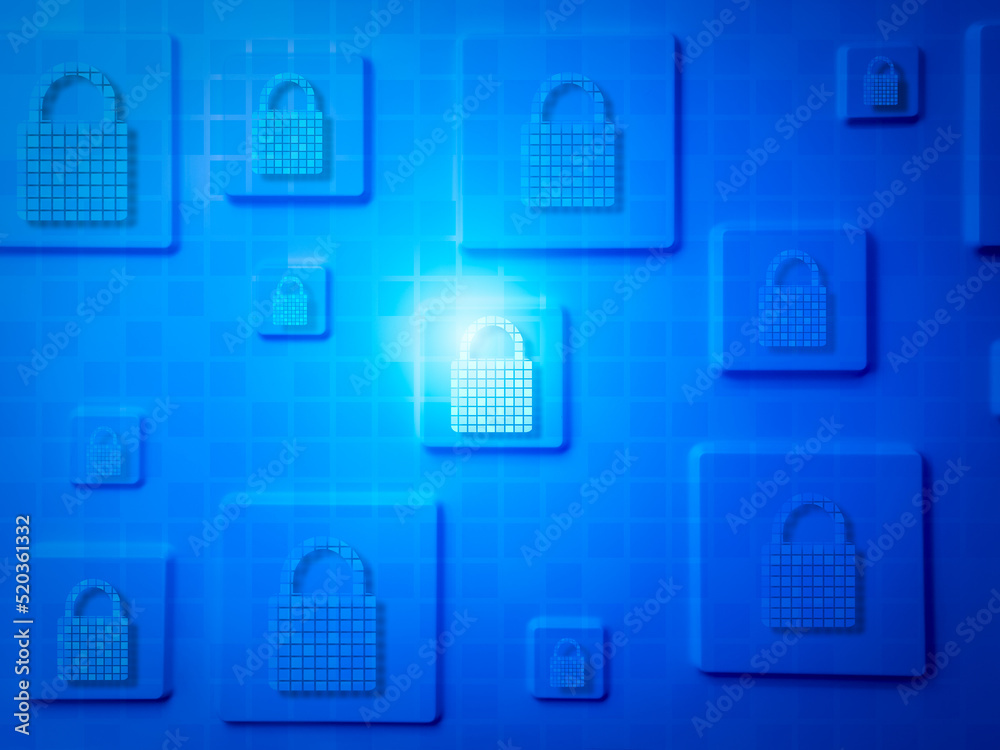 Poster cyber security concept. internet cyber personal data secure background. digital tech padlock icon sh