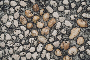 Background and texture of old stoned road